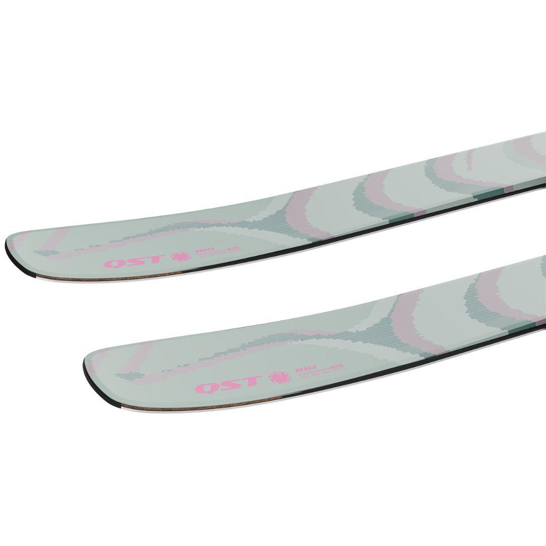 Salomon QST 100 Iceberg Green Freeride Skis 2026